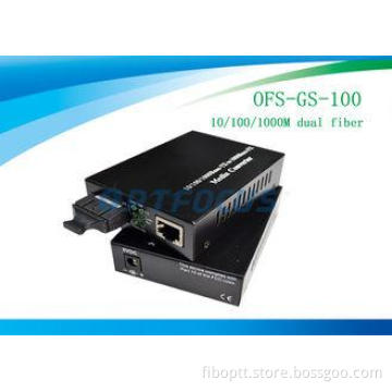 Flow Control Ethernet Fiber Optic Media Converter GigabitSi